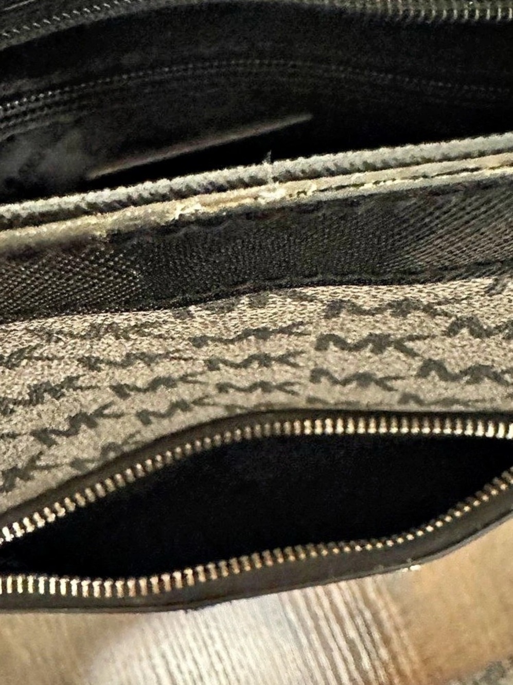 Michael Kors Monogram Chain Crossbody Bag - Picture 6 of 12